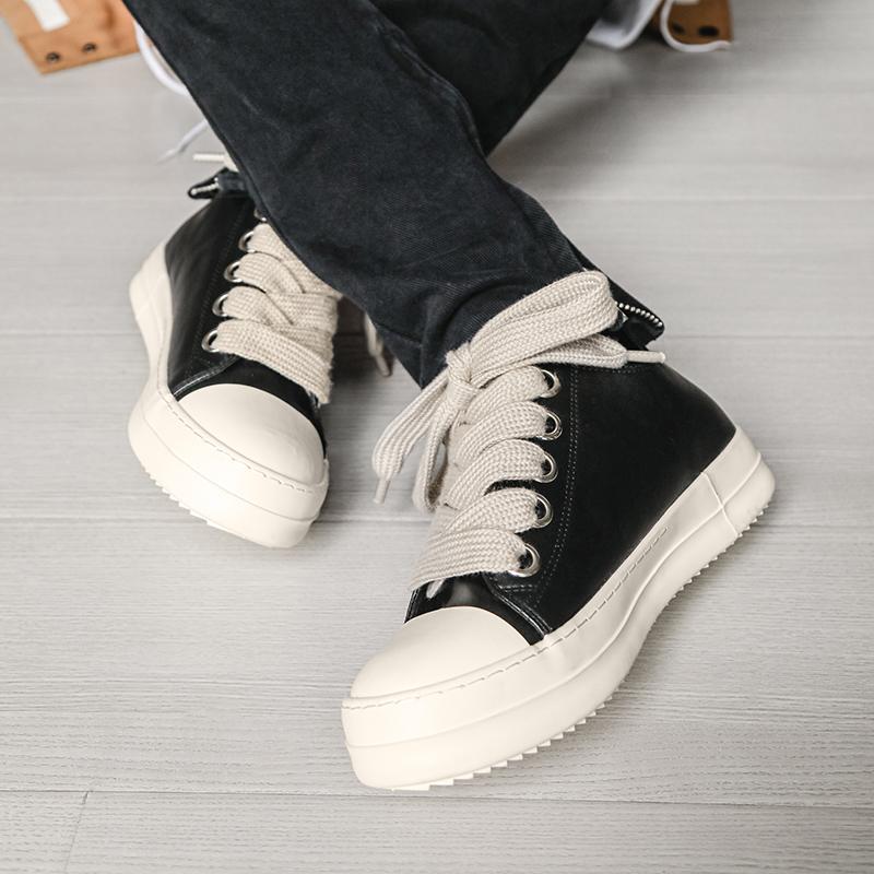Fashion Men's Casual Sports Shoes Comfortable Walking Sneakers for Men Fashion Lace-Up Tennis Shoes Outdoor Platform Male Casual Shoes