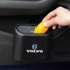 Car Garbage Can Dust Case Trash BinPortable Black Storage Box For Volvo Rdesign V60 V40 XC90 S60 S40 C30 XC60 V50 XC40 S80 EX90