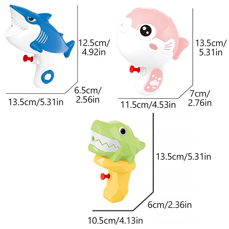 Animal Water Spray Toy Cartoon Shark Crocodile Pufferfish Water Spray Summer Beach Toy Water Sports Swimming Pool Games Toy