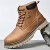 Autumn/Winter Leather Casual Boots Men's Work Clothes British Style Men's Boots Mid Top Men's Boots