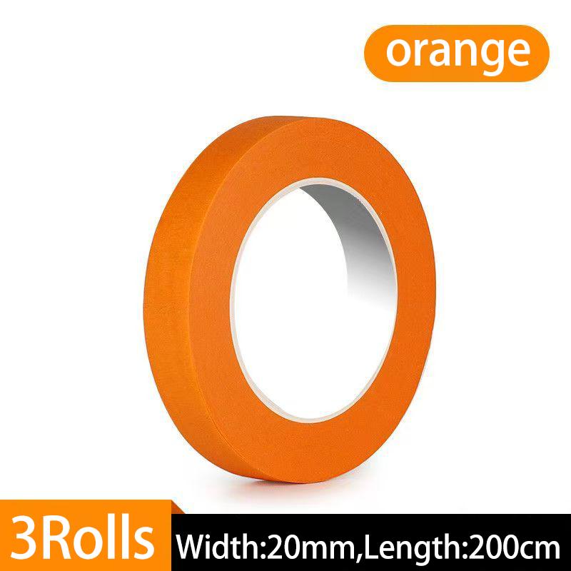 High-Adhesion Washi Tape for Cars Heat-Resistant Orange Stickers for Car Decoration Seam Filling and Car PaintingPinstriping Tape 3