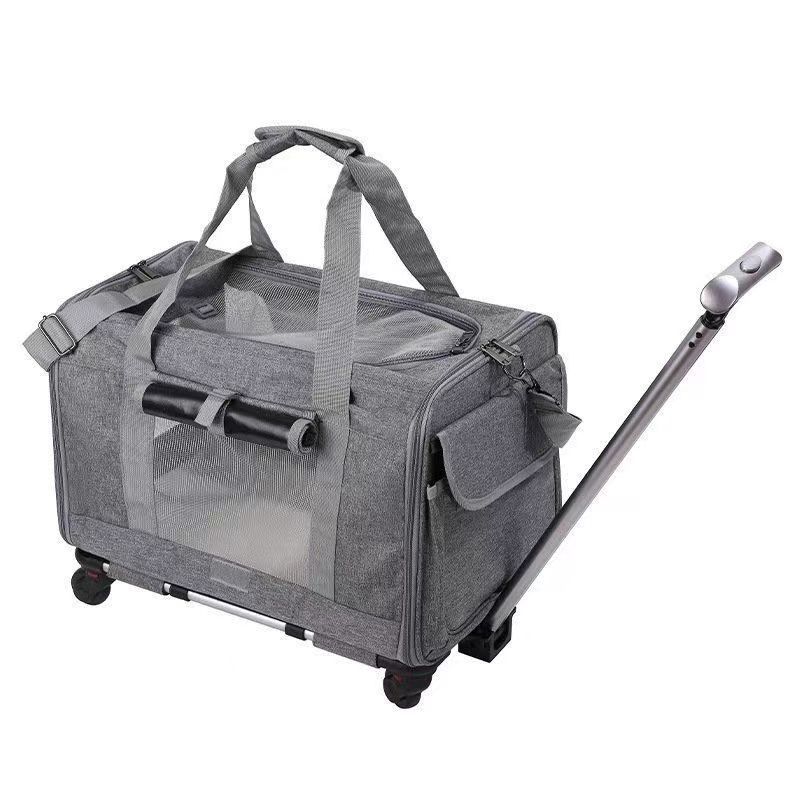 Portable Foldable Pet Carrier Bag for Cats and Dogs with Ventilation Mesh and Adjustable Shoulder Strap for Travel