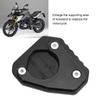 Motorcycle Kickstand Extender Pad Support Plate Aluminium Alloy Replacement for G310GS 2017‑2018Black