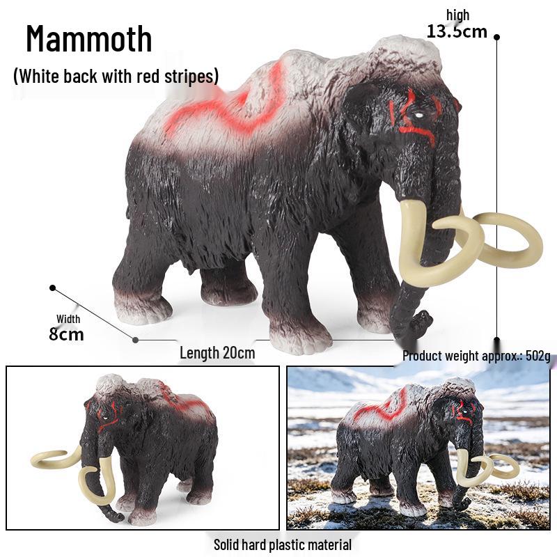 Animal Model Simulation Toy: Woolly Rhinoceros, Dunkleosteus, Deinotherium, Mammoth, Smilodon, Thunder Bird
