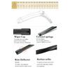 Erick's Wiper LHD Front & Rear Wiper Blades Set For Peugeot 5008 P87 2017 - 2023 Windscreen Windshield Clean Window Rain Brush