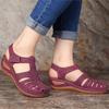 Woman Sandals Summer Vintage Wedge Sandals Casual Cutout Loophole Women Shoes Female Ladies Platform Retro Sandalias Plus Size