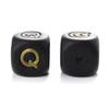 12mm 10Pcs Silicone Black+Gold Letters Beads English Alphabet Letter Beads for Baby Teething Teethers Shower Gifts BPA Free