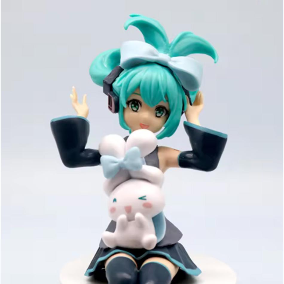 Anime Hatsune Miku X Cinnamoroll Figura De Anime Kawaii Miku Figura De Accin Pvc Coleccin De Adultos Decoracin Modelo Muñeca