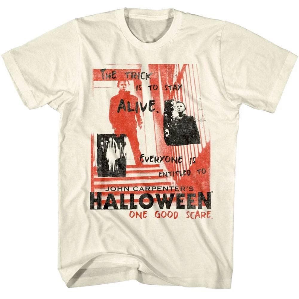 Halloween One Good Scare Note Men s T Shirt XL