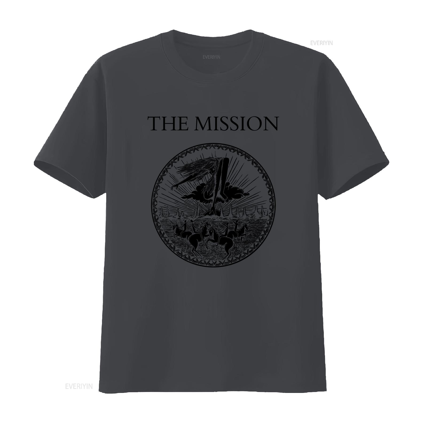 

THE MISSION T Shirt Unique Design for Fashion Lovers vintage Washed Versatile homme Stylish Comfortable Casual 4XL