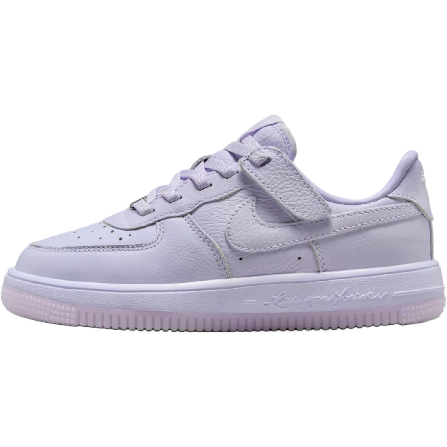 (PS) Nike x NOCTA Air Force 1 Low Easyon Certified Lover Boy Palest Purple Kids HQ1773-500 EU 28
