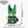MOC Anime Squarehead Building Blocks Toys Seven Dragon Giant Ape Mecha Figures Somersault Cloud Model Assembly Bricks Kids Gifts