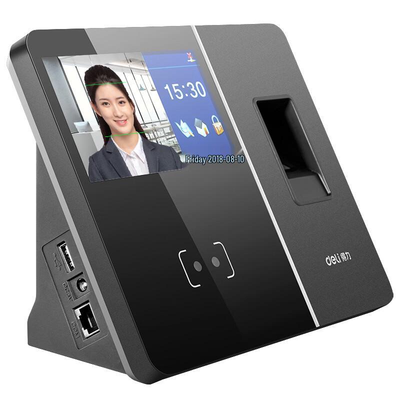 Deli Face and Fingerprint Time Clock CN plug (adapter included)