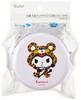 Skater Bento with Rice Ball Made in Sanrio Kuromi Box, Antibacterial, Two-Tier, Round, Fork, Case, 500ml, Japan, Microwaveable, Headgear, ONWR1AG-A