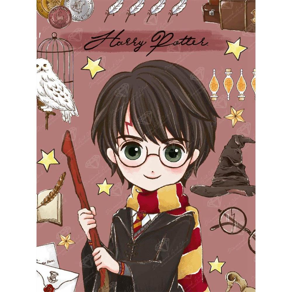Harry Potter Cartoon Characters Diamond Painting Cross Stitch Hogwarts Castle Mosaic Embroidery Rhinestones Home Decor Kids Gift