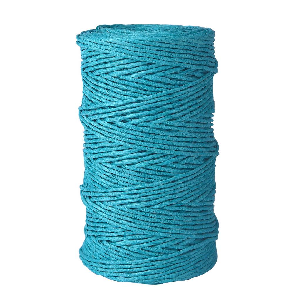 90 m/Rolle, farbiges Lafite-Papierseil, neues handgewebtes Papierseil, Bastelbedarf, DIY, handgefertigte Sommerhuttasche, Haken, Geschenkverpackung