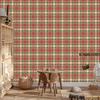 Christmas Autumn Plaid Wallpaper Red and Brown 50x1000