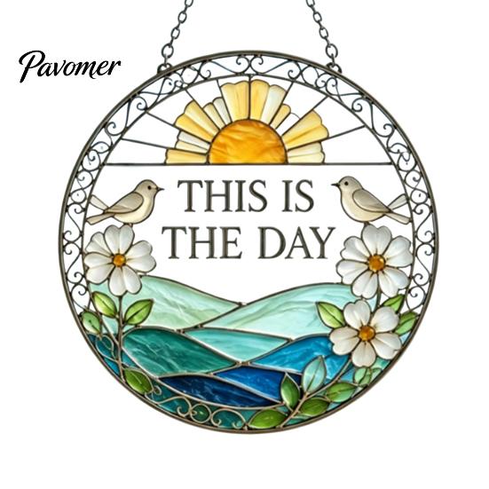 Elegant Courtyard Ornament Sea Glass Style Acrylic Suncatcher, Colorful Light Catching Hanging Ornament, Decorative Catcher for Garden Sun Home