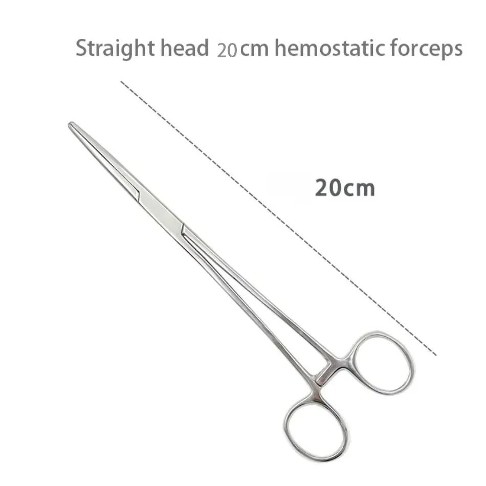 Stainless Steel Hemostatic Forceps Surgical Clips Straight Elbow Large Small Mosquito Clips Complete Set