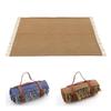 Thickened Beach Picnic Mat with Leather Strap