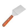 Wood Handle Pizza Shovel Stainless Steel Frying Pan Spatula Grill Scraper  Tiramisu