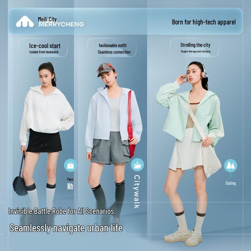 Meilicheng Women's Hooded Sun Protection Jacket