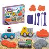 Cross-Border Kids' Transport Scene Sand Set: Indoor/Outdoor Moldable Colored Sand Toys