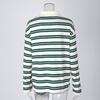 Spring New Loose Striped POLO Collar Long-Sleeve Top With A Stylish Design Suitable For Casual And Commuting