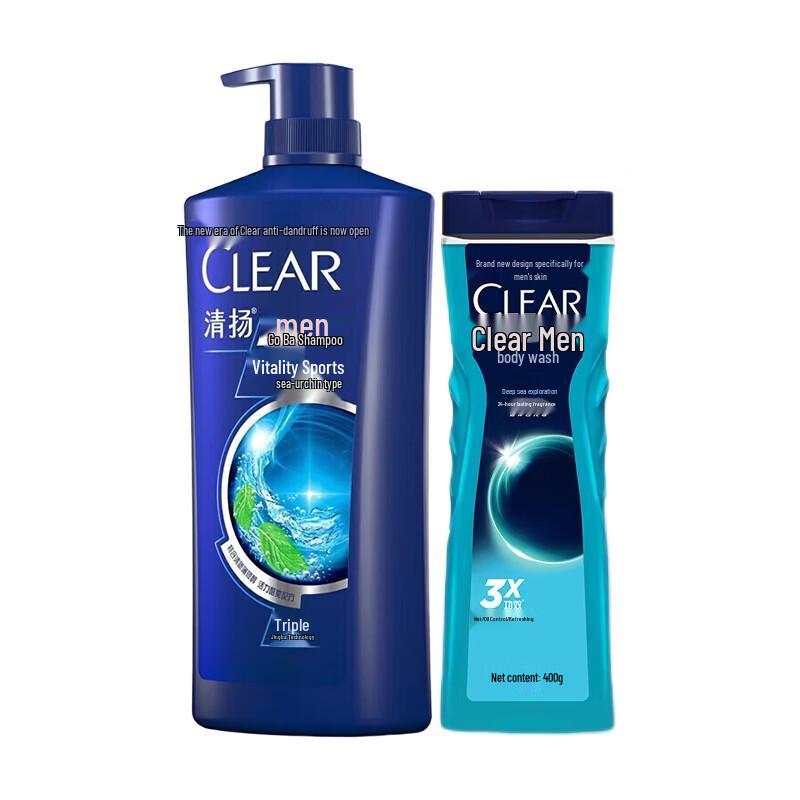 Набор шампуня и геля для душа против перхоти Clear Men