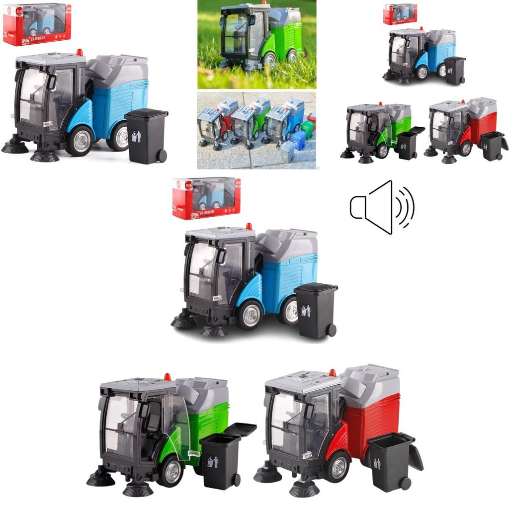 Engineering Garbage Truck Model With Sound Light Features For Kids Play And Collectors