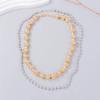 Temperament Double-layer Beaded Necklace Fashion Clavicle Chain  Daily Wear