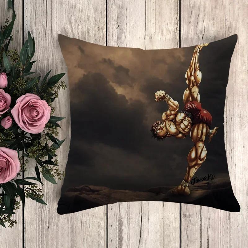 

Подушка Баки Ханма Декоративные наволочки для подушек x Наволочки для подушек Наволочка Декор Чехлы для подушек Украшение для автомобиля Диван 66x66cm бордовый