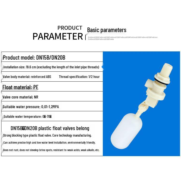 Automatický vypínací plovákový ventil pro vodní nádrže a věže