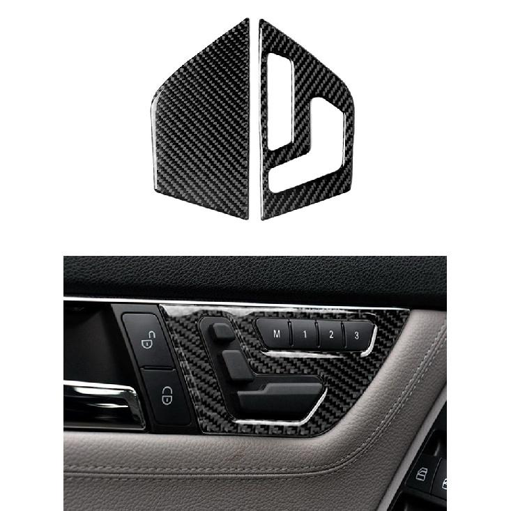 Car Accessories Interior Carbon Fiber Stickers For Mercedes-Benz C Class W204 2007-2013 Entral Console A/C Switch Panel