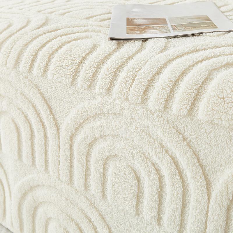 Cream Style Plush Sofa Towel Thickened Sofa Cover Towel Winter Full Covered Sofa Cover Cover Cloth Blanket
