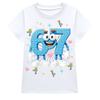 Kinder Mädchen Steal a Brainrot 67 Druck Sets Kurzarm T-Shirt Rock Tasche Kleidungsset