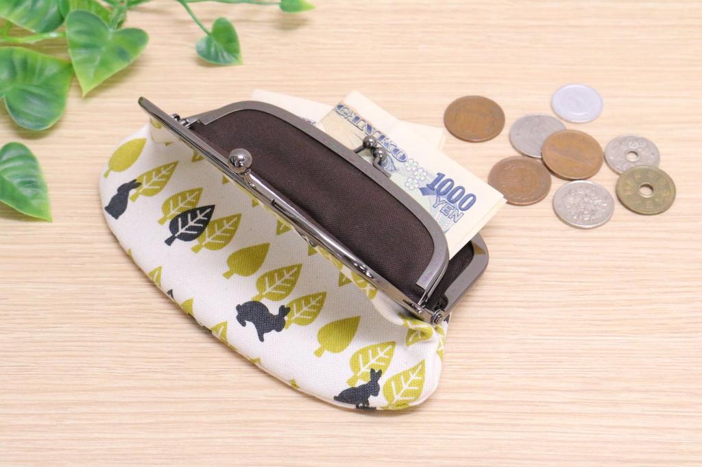 Made In Clasp 17 X X Coin Tekteco Rabbit Kyosuke, Japan, Parent-Child Wallet, Approx. 10.5 1.5cm, Purse, Canvas,