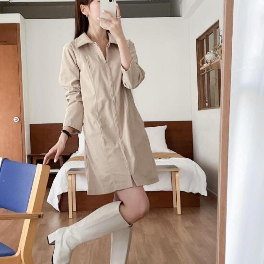 Open Run Women S Corduroy dreSS Spring Shirt With Laroben Collar