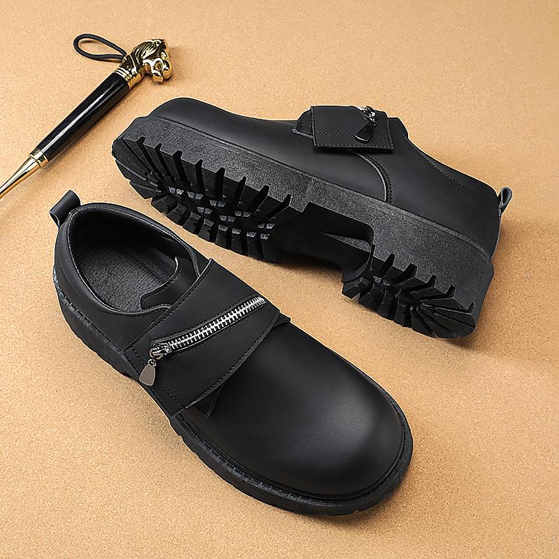 Fashion CYYTL Casual Mens Shoes Leather Loafers Office Work Boots Platform Outdoor Walking Fashion Sport Luxury Designer Sneakers Summer