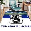 1860 München Fußballverein Muster Teppich, Innen-/Außenmatte, für Picknick, Spielzimmer, Schlafzimmer, Büro, Wohnzimmer, Heimdeko Teppich, Geburtstagsgeschenk