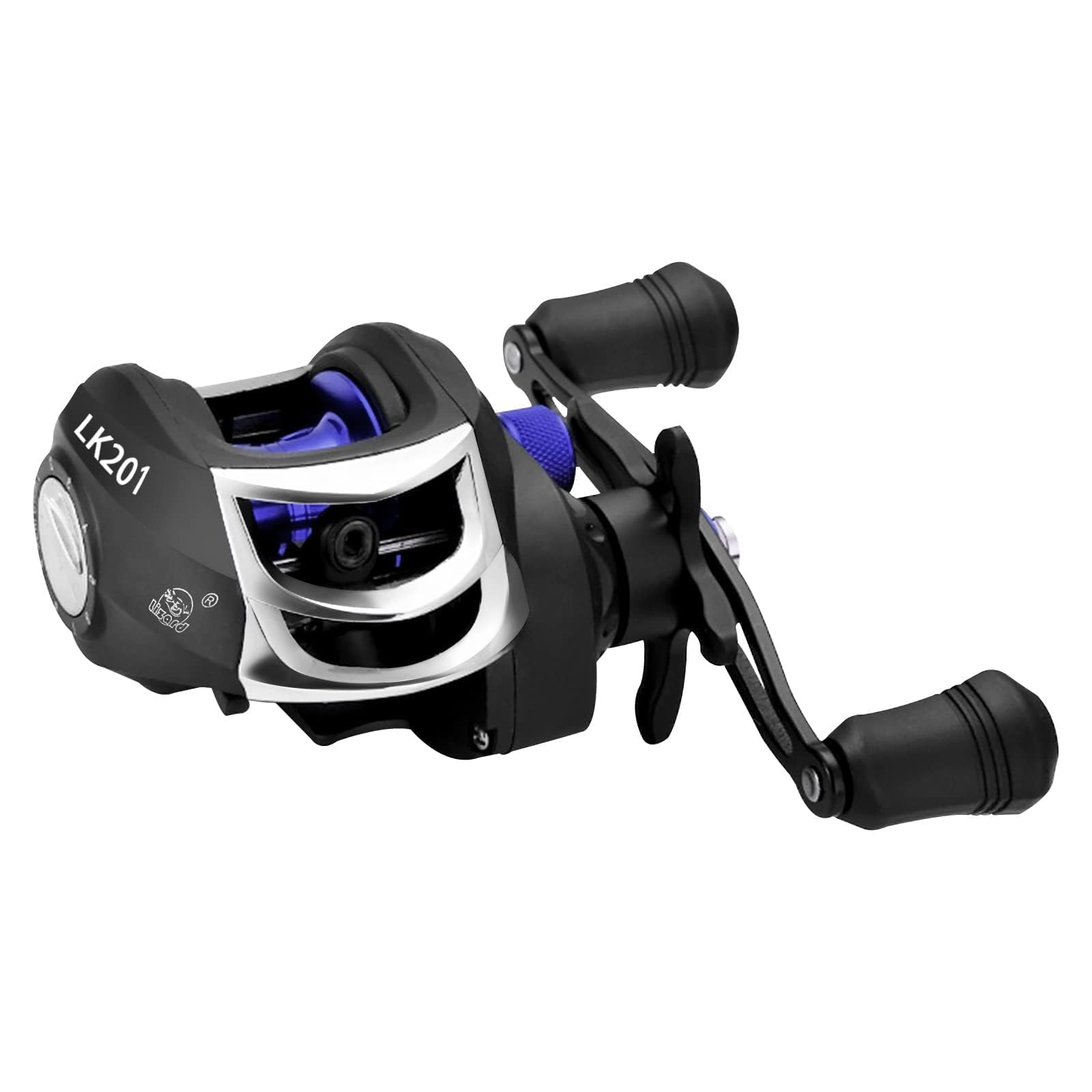 

Baitcasting Reel for Salt and Freshwater Magnetic Gear Max Drag Force Bass Fishing Fishing, Brake, 7.21 Ratio, 17+1BB, 8kg, Lightweight, Left/Right синий