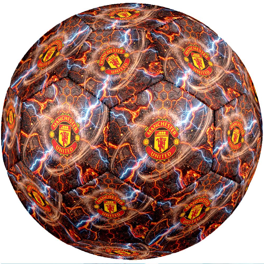 Manchester United Thema Fußballball Größe 5 Fußballball Weiche Haptik Professioneller Trainingsfußball für Outdoor-Sportarten