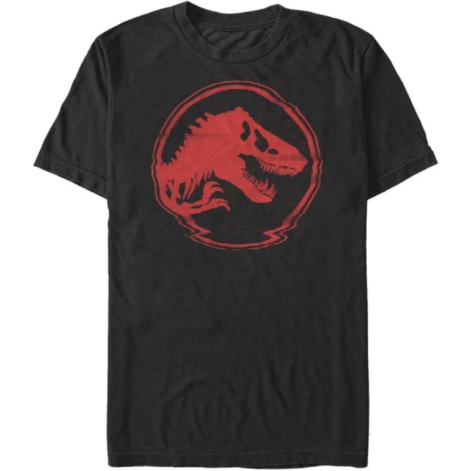 Jurassic Park Big & Tall Jurassic World Glitch Coin Men s Tops Short Sleeve Tee Shirt XXXXXL разноцветный