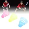 3Pcs LED Badminton Shuttlecocks Blue Yellow Pink Nylon Lighting Glow In The Dark Night Badminton Birdies for Indoor Outdoor