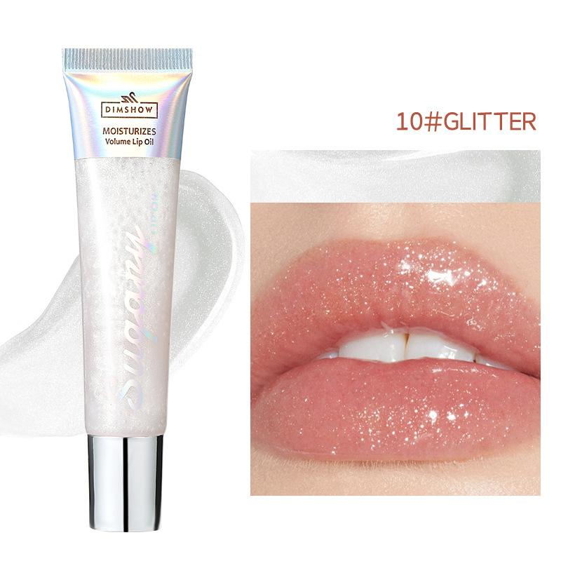 

DIMSHOW Блестящие и сверкающие губы, перламутровый увлажняющий блеск для губ, увлажняющая и осветляющая мягкая губная помада в тюбике 10ml
