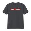 'Overhaulin Kings Of The Coast' Logo Men's Black T-shirt with Vintage Wash Finish, Suitable for Everyday Use.