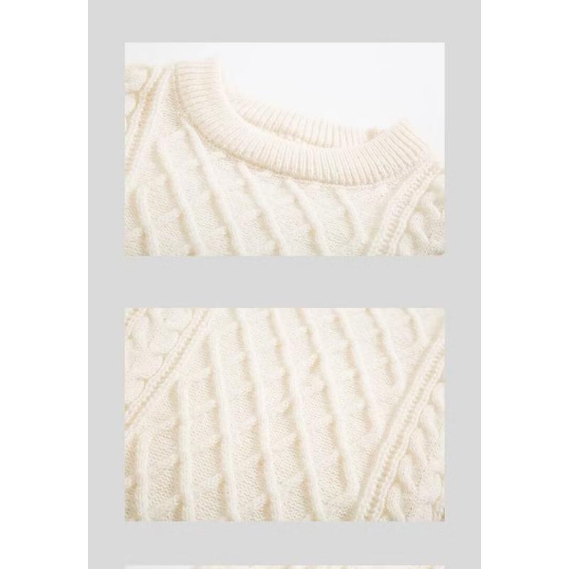 Herren Lockere Dicke Zopfmuster Pullover Pullover Lässig Winter Warm Oberbekleidung
