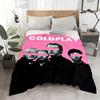 Band Coldplay Throw Flannel Throw Blanket: Soft Kid-Friendly Warm Anti-Static All Season Washable Couch Bed Home