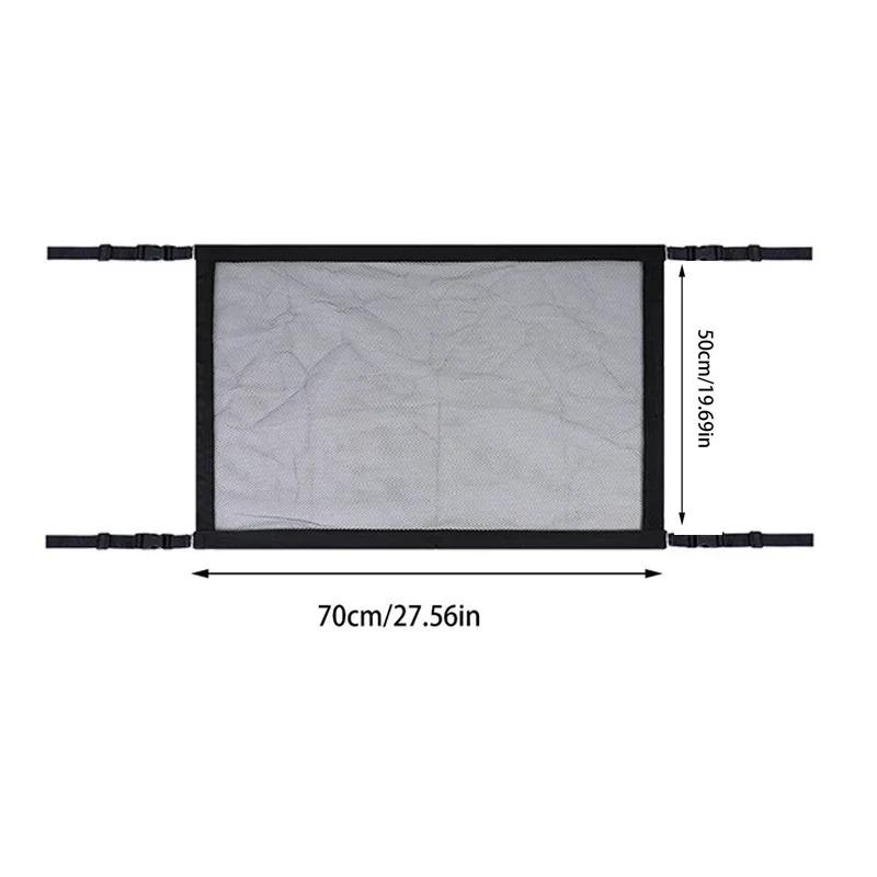 

Universal Car Roof Top Ceiling Cargo Net Pocket Mesh For SUV Organizer Bag Stowing Tidying Anti Sagging Luggage Van Camping Cab