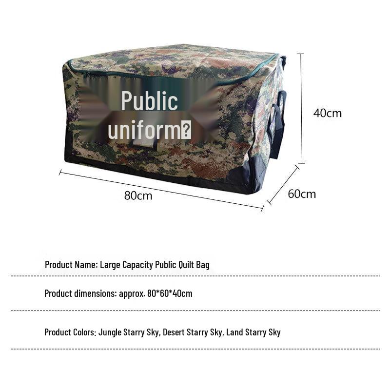 Heavy-Duty Camouflage Quilt Storage Bag